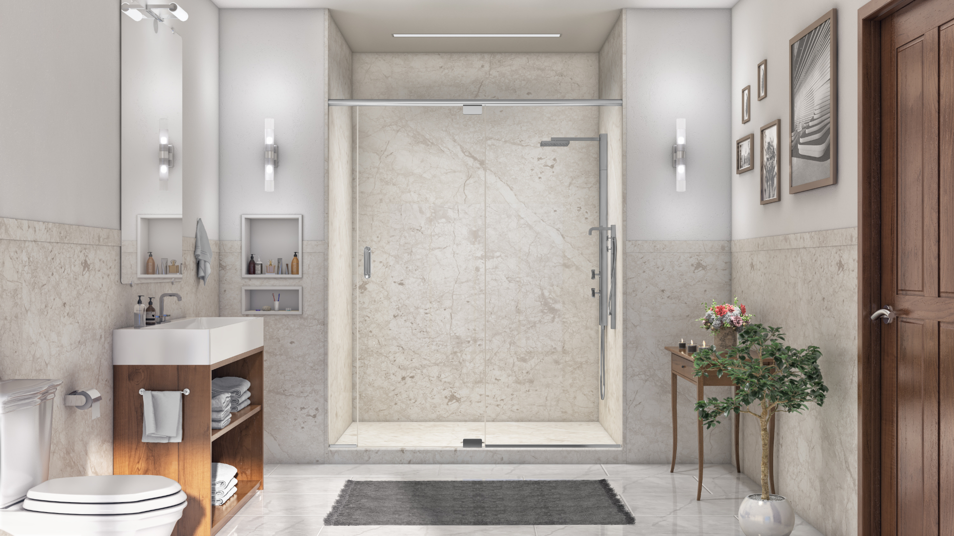 Cream & Travertine render 1