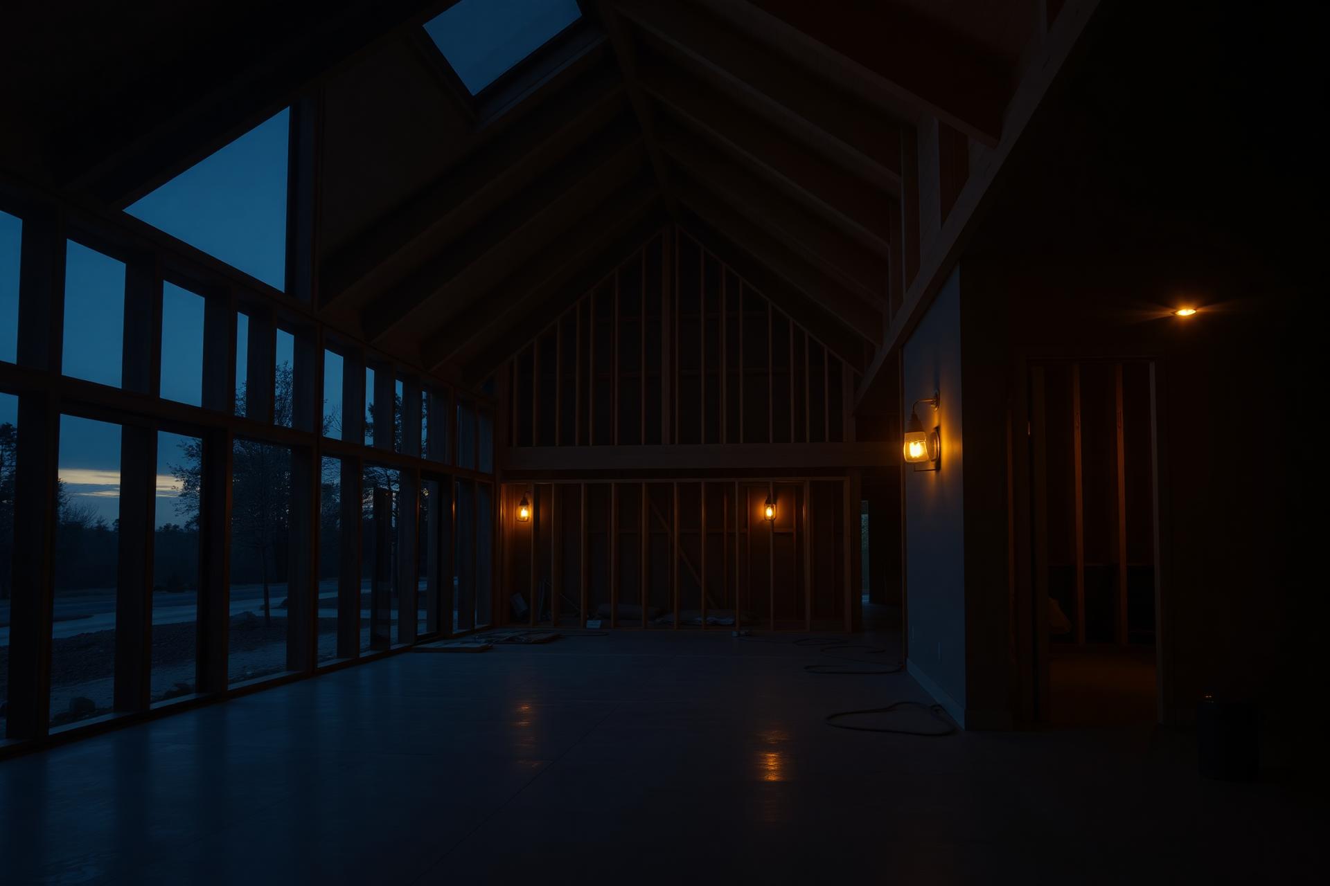 Luxury home under professional renovation