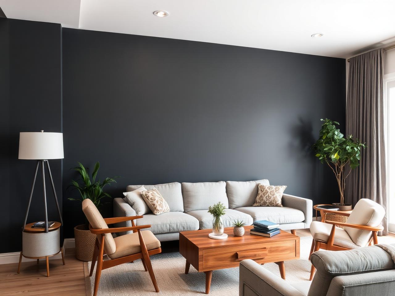 Charcoal Accent Wall